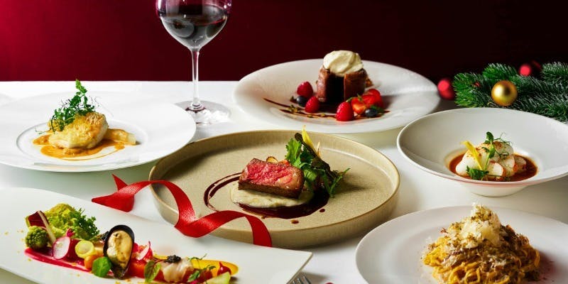 【12/20～12/25】クリスマスディナー～エレガンテ～＋窓側席確約＋乾杯グラスシャンパン付き（20時限定）