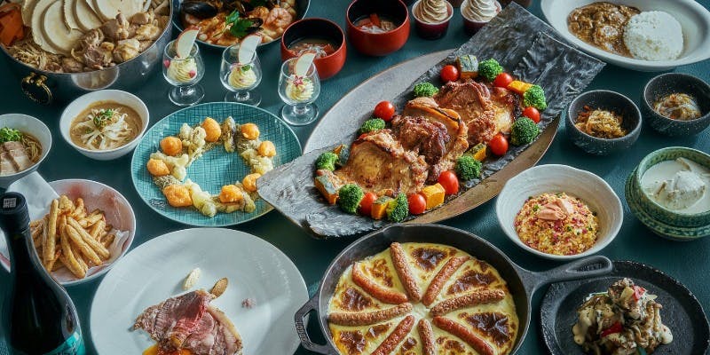 前菜からお肉、デザートまで幅広いメニューが楽しめるハプナのランチブッフェ