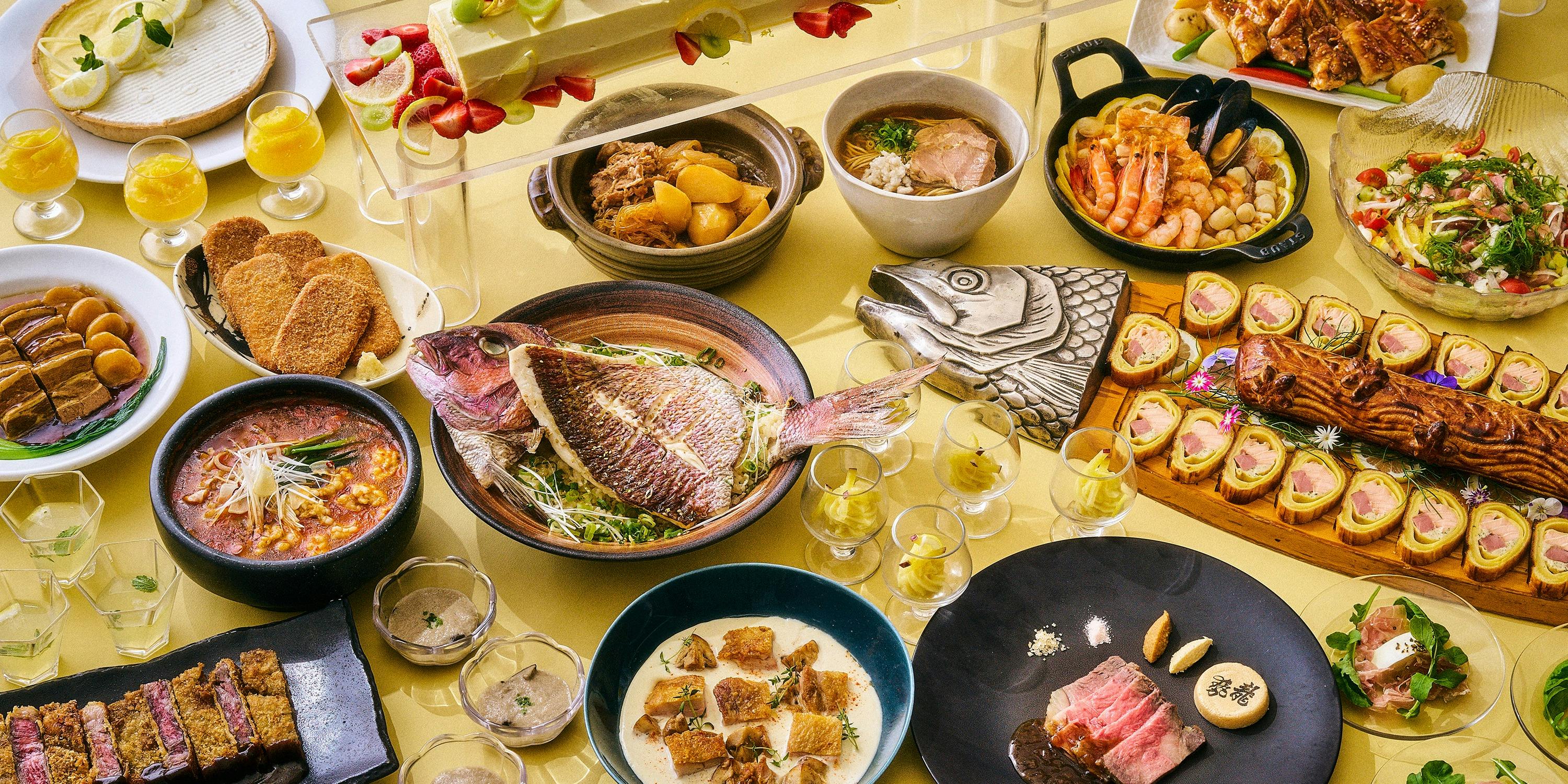 リュークス4点セット 4名)品川プリンスホテル リュクス ダイニング ハプナ ディナ