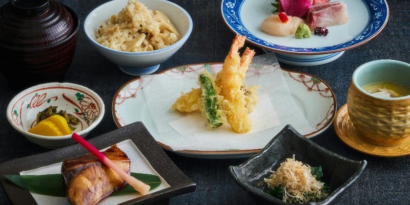 【品川御膳】旬の焼き魚や天婦羅を、眺望とともに味わう和御膳＋1ドリンク