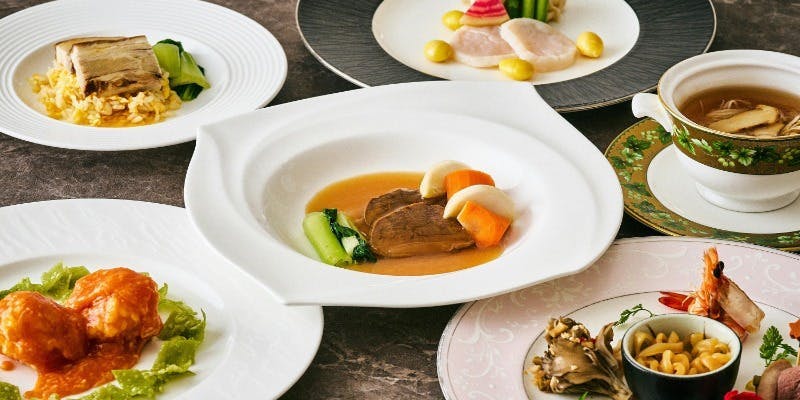 【泰山】大海老のチリソースやふかひれなど王道中華を楽しむ全7皿＋フリーフロー付き（120分制）