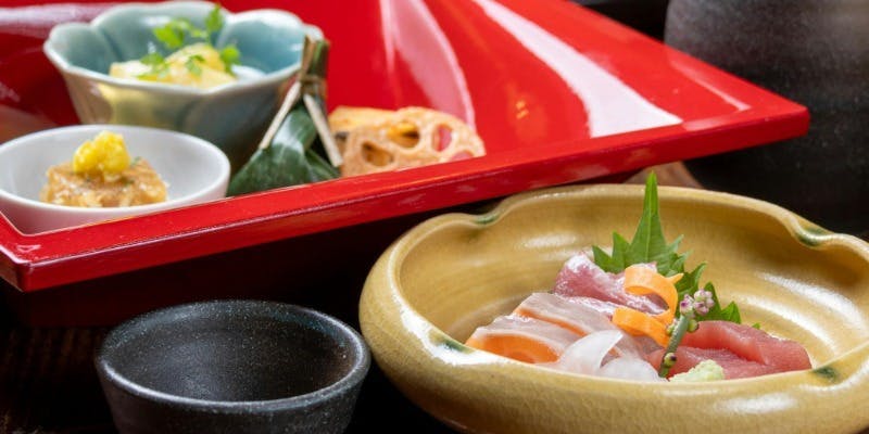 地鶏豆乳鍋とあわびの天婦羅を味わう　【贅沢コース】