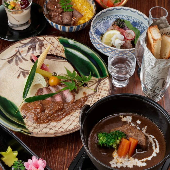 温石 左近太郎 本店 和牛ステーキとビーフシチューコース 和牛サーロインすき焼風丼含む全6品 選べる1ドリンク ランチ プラン メニュー 一休 Comレストラン 温石 左近太郎 本店 和牛ステーキとビーフシチューコース 和牛サーロインすき焼風丼含む全6品 選べる1ドリンク ランチ プラン メニュー 一休 Comレストラン