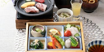 レディースランチ　前菜、焼物、強肴など全8品 - 日本料理　はなのき／ホテルプラザ勝川