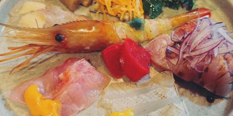 【フリードリンクコース】 パスタ・鮮魚・デザート全5品＋生ビール含む2時間飲み放題