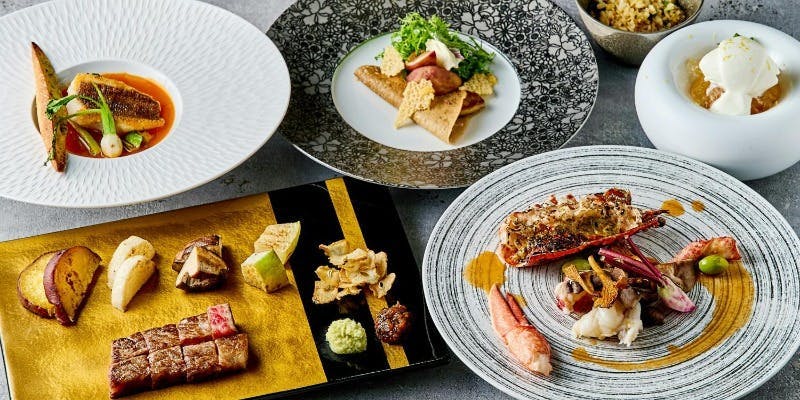 【凛庭コース】料理長厳選の旬の食材×黒毛和牛　全8品