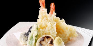 【天ぷら御膳】天ぷら盛合わせや煮物など全5品 - 日本料理 「旬彩」／渋谷エクセルホテル東急