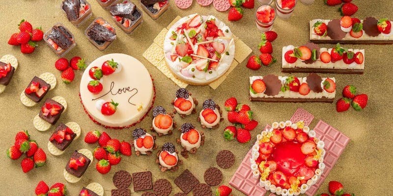 【12月26日～31日、1月5日～2月15日】スイーツブッフェ Strawberry with Chocolate（期間中毎日開催）
