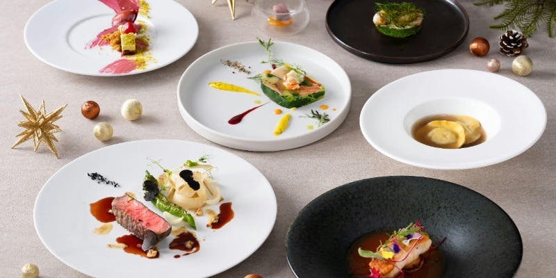 【Xmas2025】播磨牛フィレやクエ、オマール海老等贅沢クリスマスコース全7品