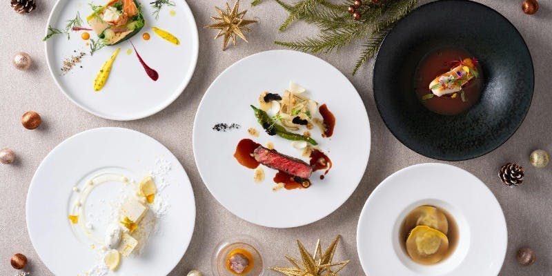 【Xmas2025】黒牛ロースやクエ、オマール海老等クリスマスコース全6品