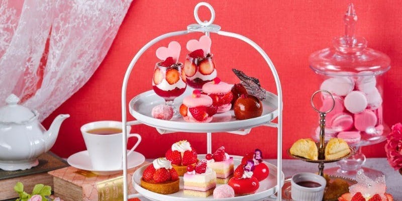 ＜スイーツ7種＆1ドリンク＞真っ赤な苺づくしのアフタヌーンティー（平日限定）