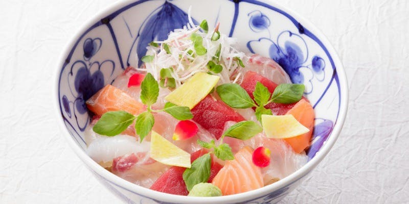 【海鮮丼 銀座おのでら】×【なだ万】　江戸前 きまぐれ丼