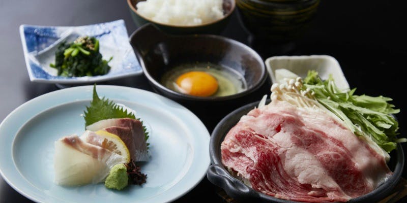 【樹御膳】近江牛すき鍋、鮮魚など全5品（個室選択可能）