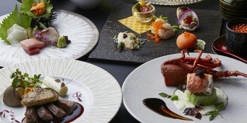 【Xmas2025】クリスマス六花懐石 フォアグラ、伊勢海老、黒毛和牛等 全9品