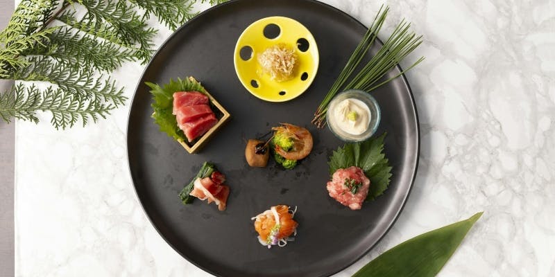 【ランチコース】全10～11品＋豪華前菜7種に親子丼を楽しむ（米門コース）