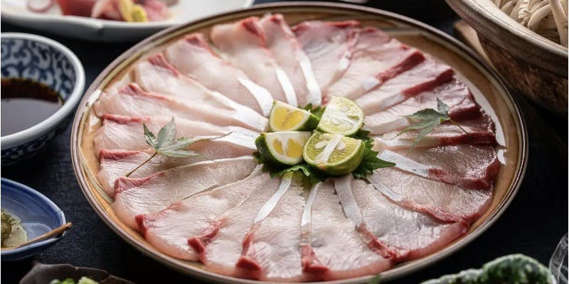 寒鰤しゃぶしゃぶ会席　全7品＋飲み放題120付き（忘年会、新年会などにも・個室選択可）