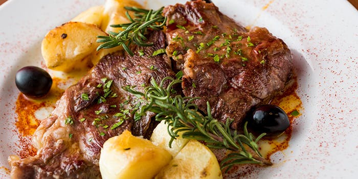 ラス ボカスの魚肉のWメインコースの料理イメージ