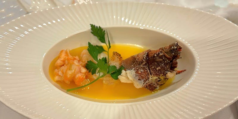 【期間限定スペシャルコース】フカヒレ、鮑、伊勢海老、フォアグラ前菜 全8品