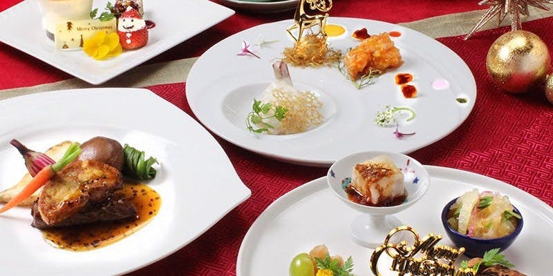 クリスマスコース　12/23～25　フカヒレや大海老、四万十麦酒牛など　全7品＋乾杯ドリンク