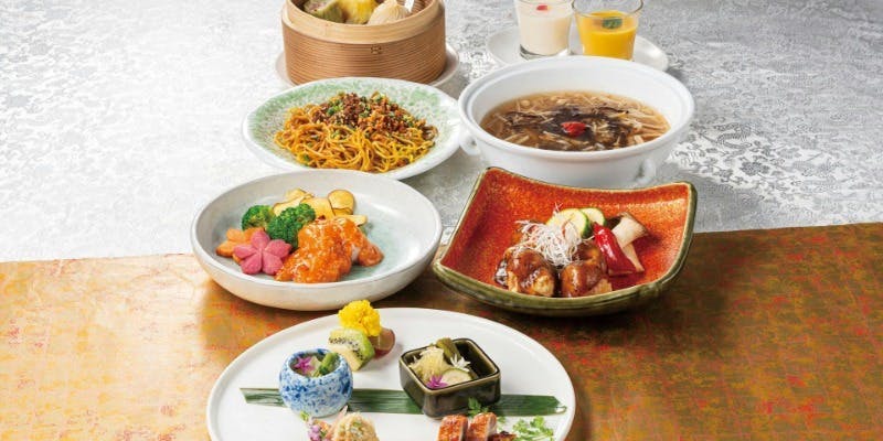 【大陸菜コース】エビチリや蒸し点心など人気料理 7品＋ロゼスパークリング含む2時間飲み放題付き（1/5～）