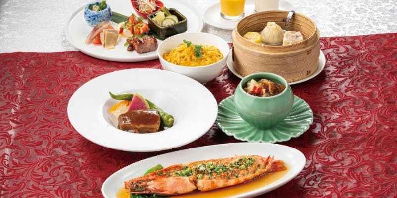 【赤坂店料理長のこだわり隋コース】フカヒレスープや大海老等全7品＋泡ワインなど2時間飲み放題