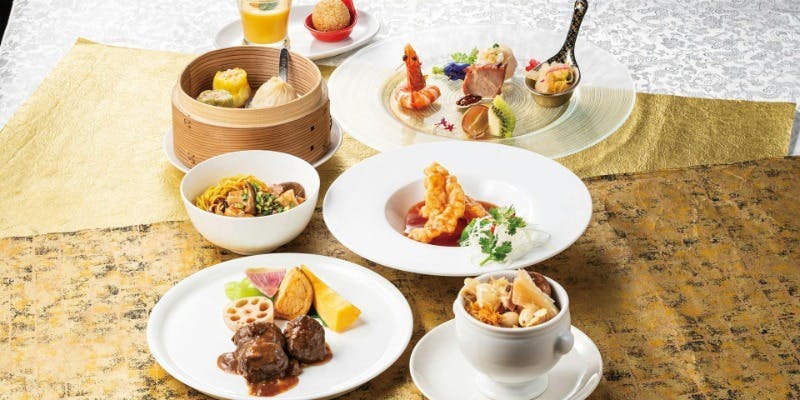 百合コース　フカヒレや大海老を楽しむ全7品＋ワンドリンク付き