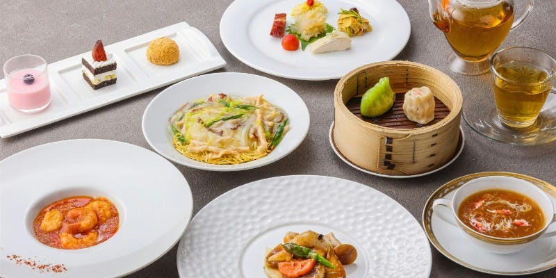 【冬の味覚ランチ】ずわい蟹入りふかひれスープや鮟鱇のブラックビーンズ炒めなど全7品