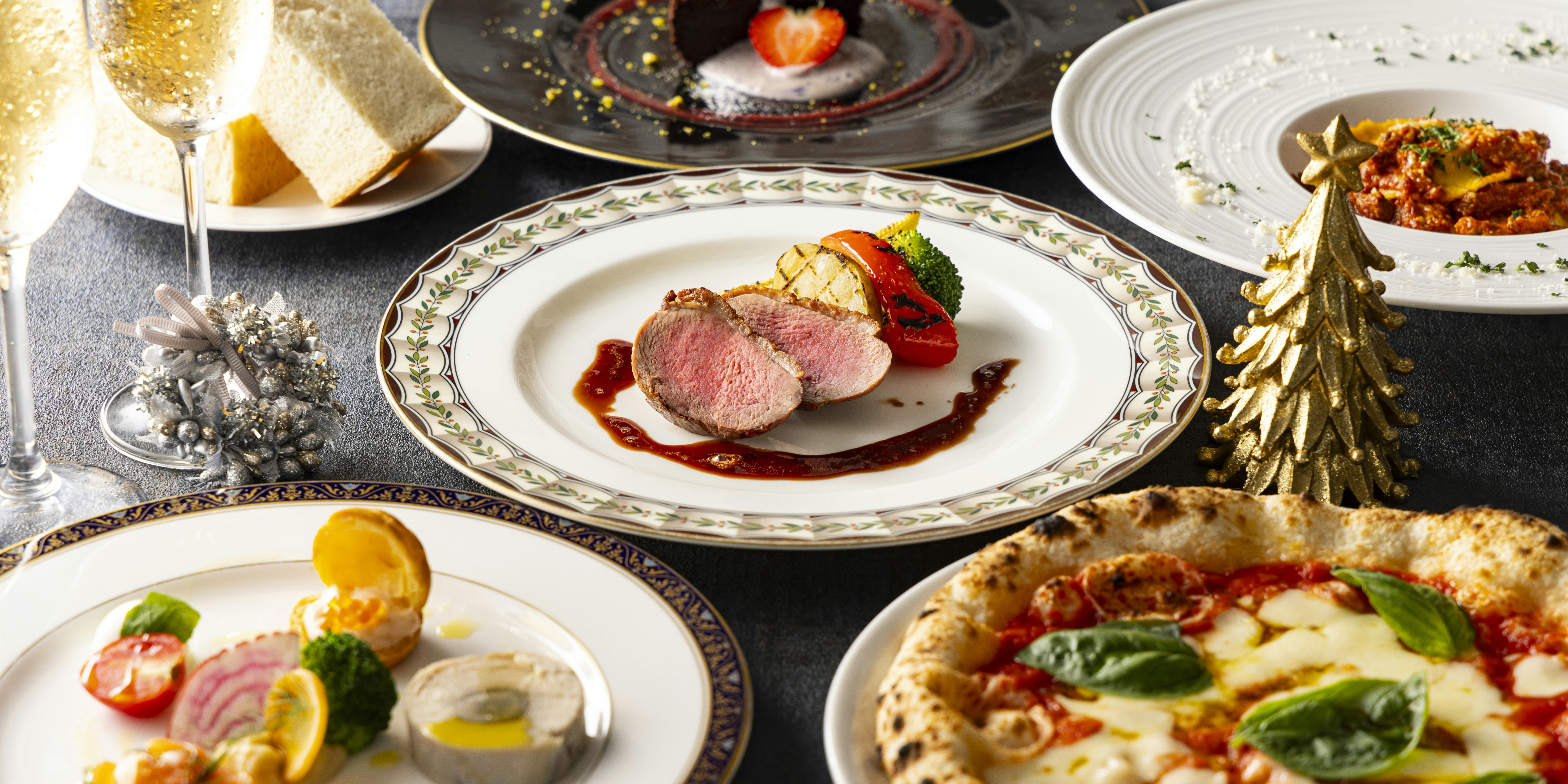 PIZZERIA347 【Xmas2024】クリスマスランチ（前菜5種や和牛の