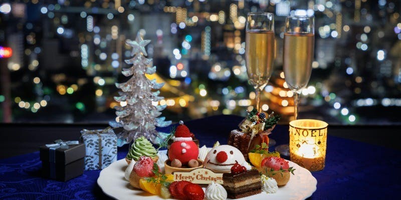  【Xmas2025】中華×フレンチ 二人のシェフが贈るXmasコース＋窓際確約・乾杯シャンパン・Xmasプレート