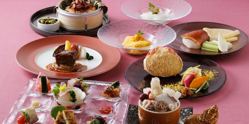 THE DINING シノワ 唐紅花＆鉄板フレンチ 蒔絵／浅草ビューホテル27F