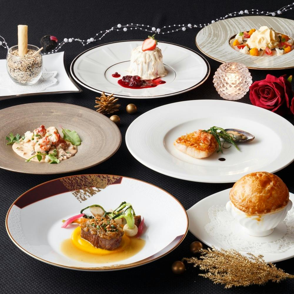 The Dining シノワ 唐紅花 鉄板フレンチ 蒔絵 浅草ビューホテル27f クリスマスランチ Menu De Noel 乾杯スパークリング ランチ プラン メニュー 一休 Comレストラン