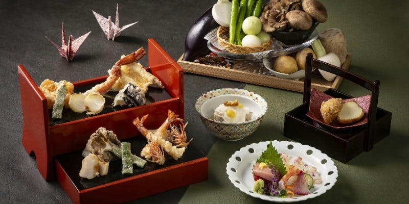 【江戸】ズワイガニや帆立、東京野菜も楽しめる冬の天麩羅コース