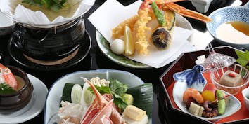【かに天ぷらとかにすき膳】かに茶碗蒸し、かに天ぷら、かにすき小鍋など全6品 - 西村屋 和味旬彩