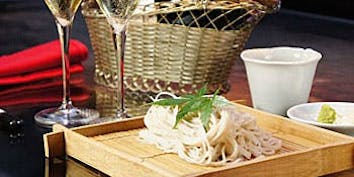 【お蕎麦を選べる豪華ランチ】季節の前菜や刺身、デザートなど全5品 - 麓屋 京王プラザホテル
