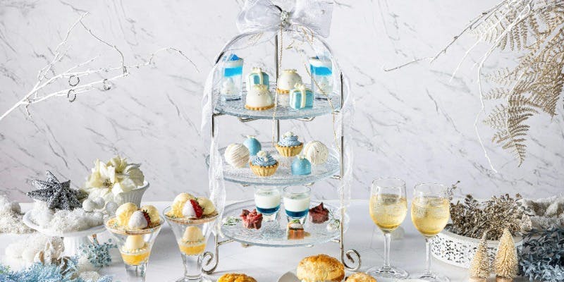 Jewel Blueクリスマス アフタヌーンティー＋ウエルカムドリンク＆パフェ・カフェフリー（平日・Xmas2025）