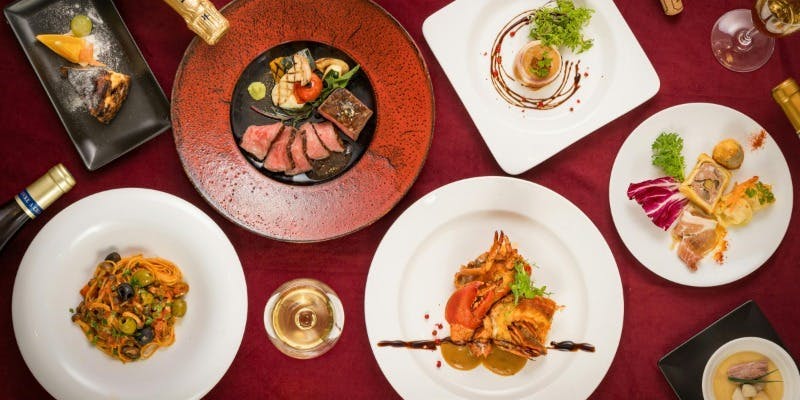 グランドアトリコース　～魚と肉のダブルメイン　旬の厳選食材コース～