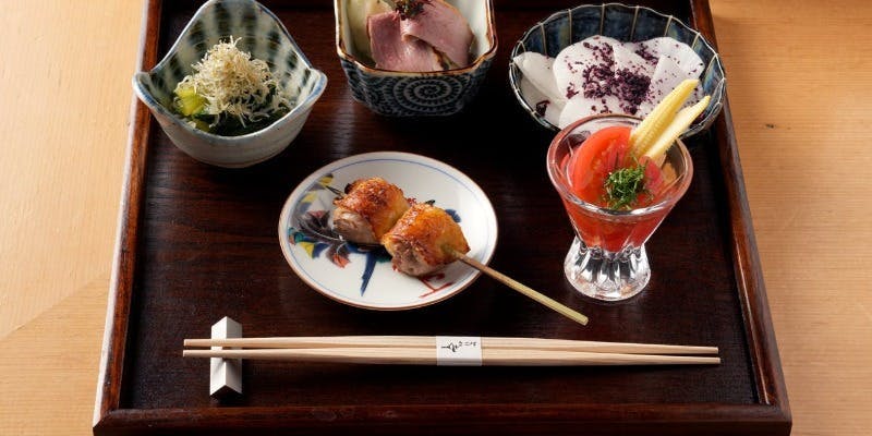 【プレミアムコース】最高の焼鳥と牛タン串や和牛の串焼きの付いた特上コース！