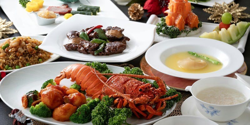 【Xmas2025】前菜盛合せ、宮廷風フカヒレ、伊勢海老のチリソース炒めなど聖誕菜単コース（～12/10まで！）