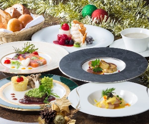 クリスマス ランチ カジュアルダイニング アイリス 名鉄グランドホテル 最上階 18階 Okaimonoモール レストラン