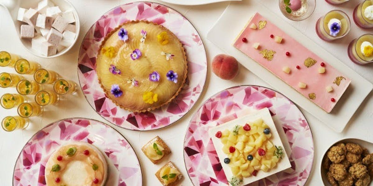 インターコンチネンタル大阪の2023年のピーチスイーツブッフェ