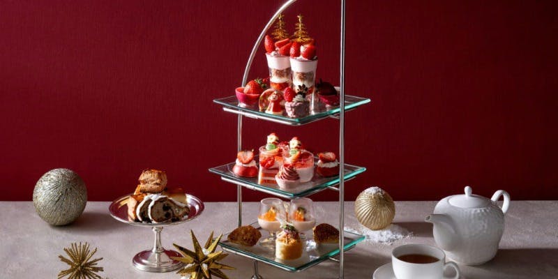 【Xmas2025】いちごとルビーショコラのアフタヌーンティー＋25種のカフェフリー（12/19～12/25）