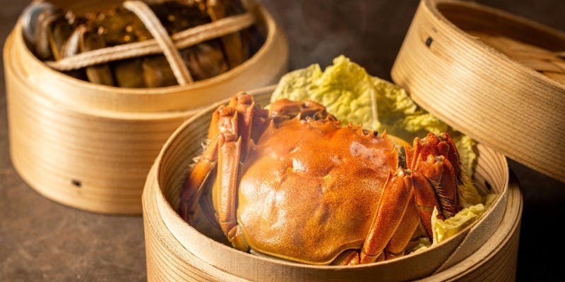 【上海蟹コース】全7品＋フリードリンク付き＆個室確約（11/1～1/12限定）