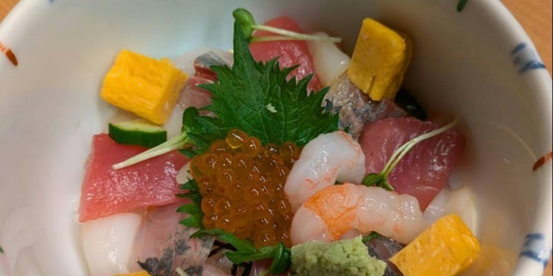 吹き寄せちらし＋白ワイン 1杯付