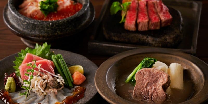 【冬華コース】 ～虎河豚、ずわい蟹、黒毛和牛などの旬の味覚、贅を愉しむ～