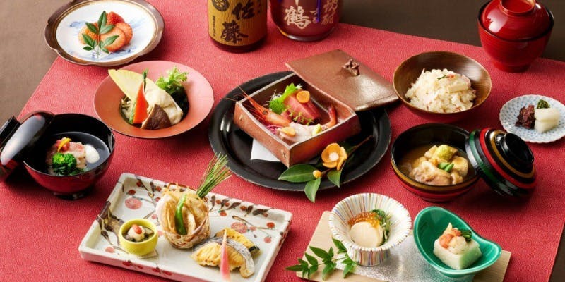 【忘新年会プラン　2025－2026】加賀懐石＋フリードリンク（120分制）＋「集」全8品（ホール席限定）