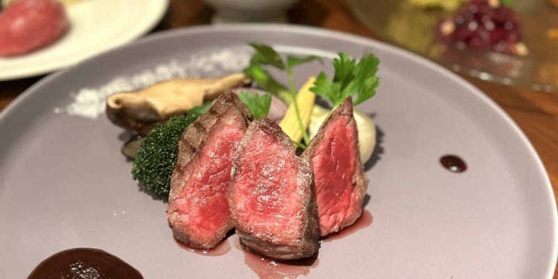 【土日祝限定】尾崎牛コース　デザート付き全5品