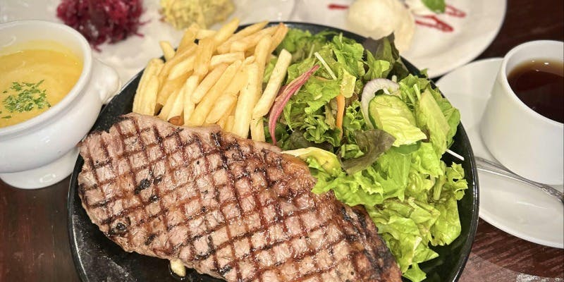 【ランチ限定】短角牛サーロインステーキコース　全5品