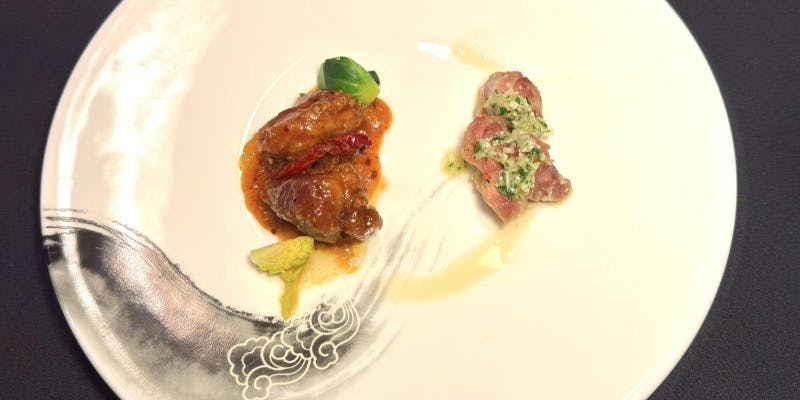 【土曜・祝日限定】椿コース　前菜、フカヒレ、鮑、北京ダックなど全8品＋1ドリンク＆食後のコーヒー