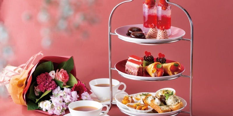 バレンタインアフタヌーンティー＋カフェフリー＋ロクシタンギフト（2月・平日限定・窓席確約）