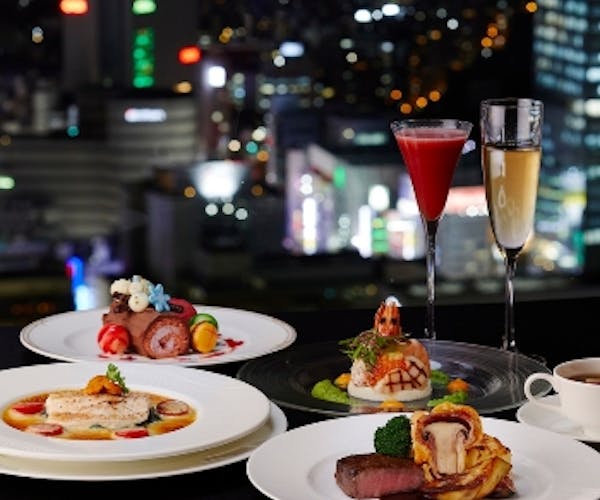 クリスマス 夜景 スカイラウンジ オーロラ 京王プラザホテル Okaimonoモール レストラン クリスマス 夜景 スカイラウンジ オーロラ 京王プラザホテル Okaimonoモール レストラン